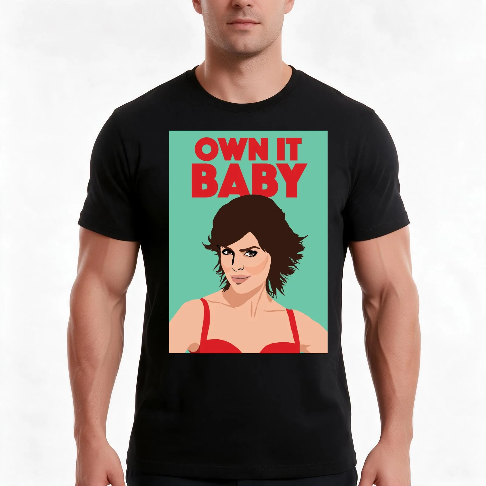 LISA RINNA Own It Baby! RHOBH (Real Housewives of Beverly Hills) T-Shirt, Summer Casual Cotton Tee, Oversized Streetwear Tops