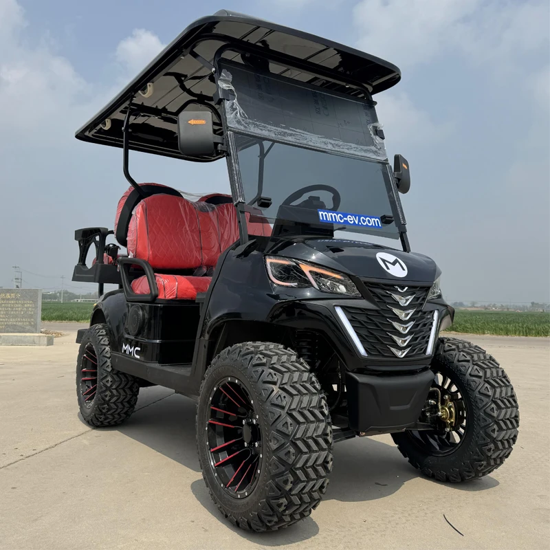 2025 Hot Selling Legal Customized Armor Paint 4 6 Seater Side by Side 4x4 UTV 60V 72V Lithium Battery Electric Golf Buggy Cart