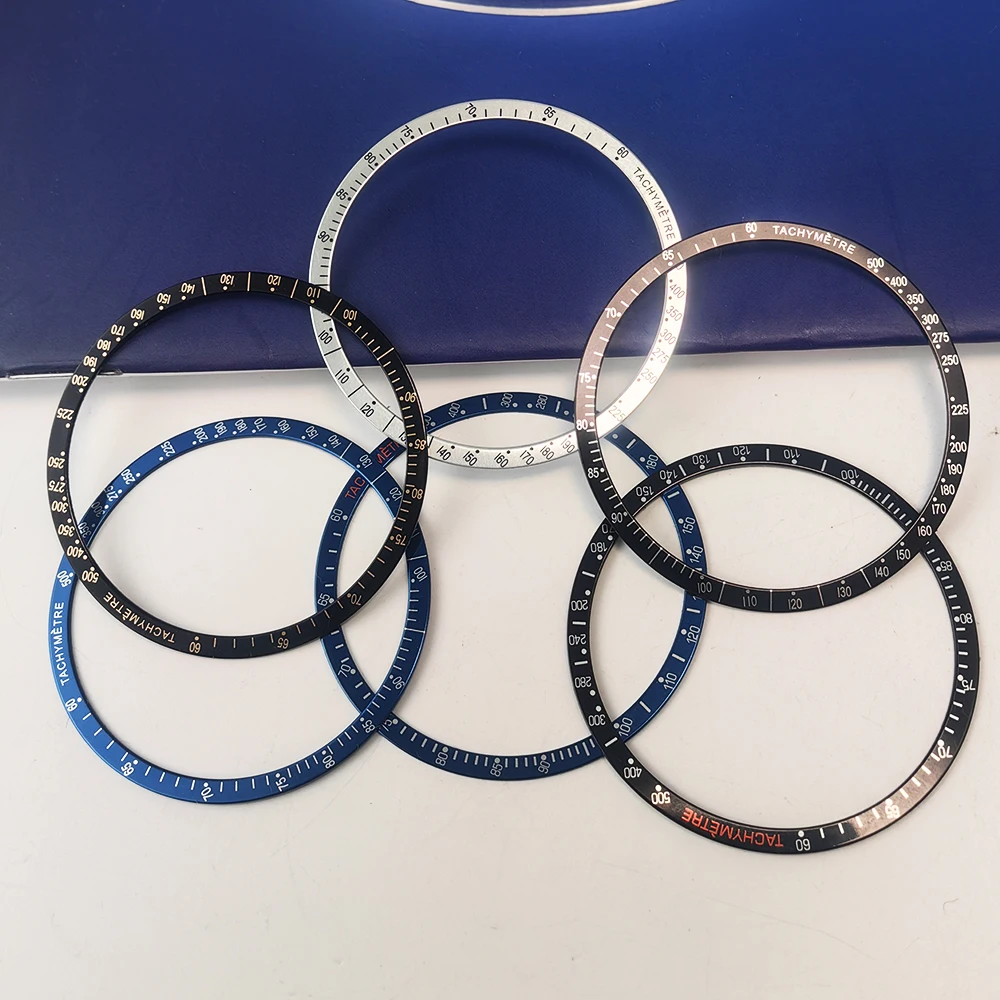 VK63 ساعة يد تعمل بالحركة إطار ألومنيوم مسطح 38.4*34.2 مللي متر استبدال أجزاء الساعة وتجميع علبة VK63 والصيانة