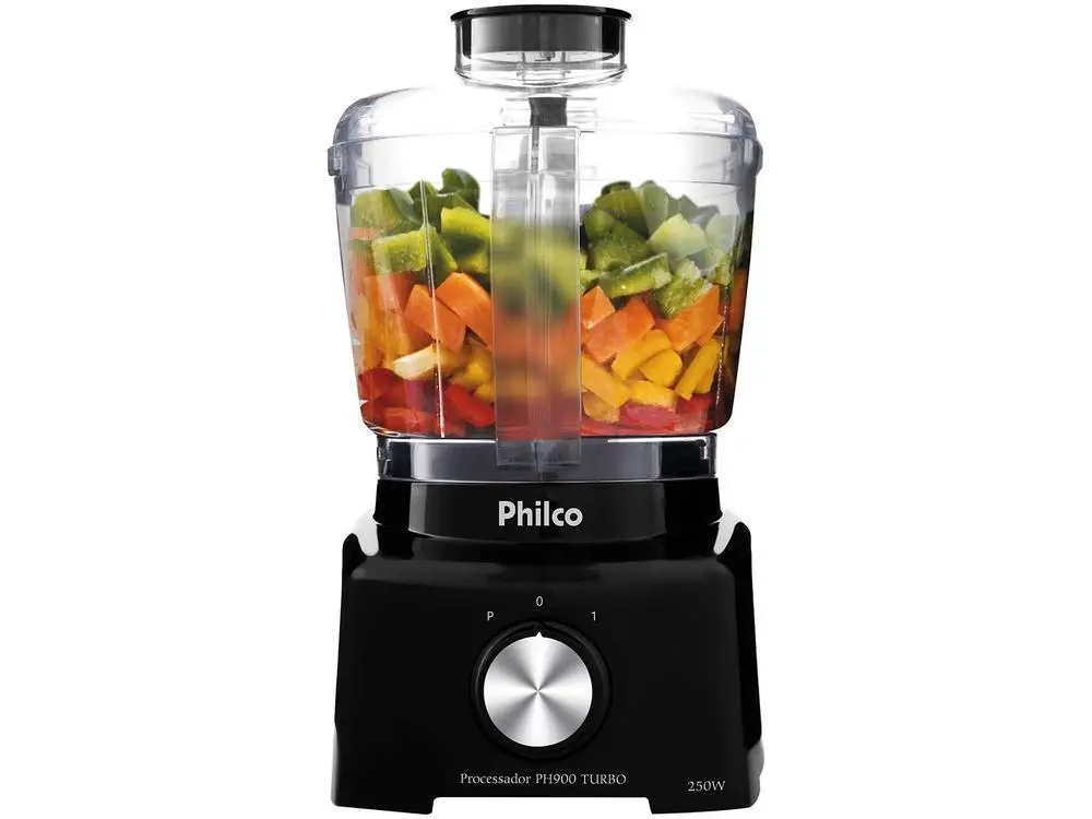 Philco Mini Food Processor 300W Black PH900 Turbo 3 in 1 - 220V