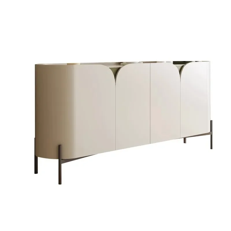 

Cream wind, rock slab, side cabinet, Italian minimalism, decorative cabinet, entrance cabinet, modern simplicity, living room