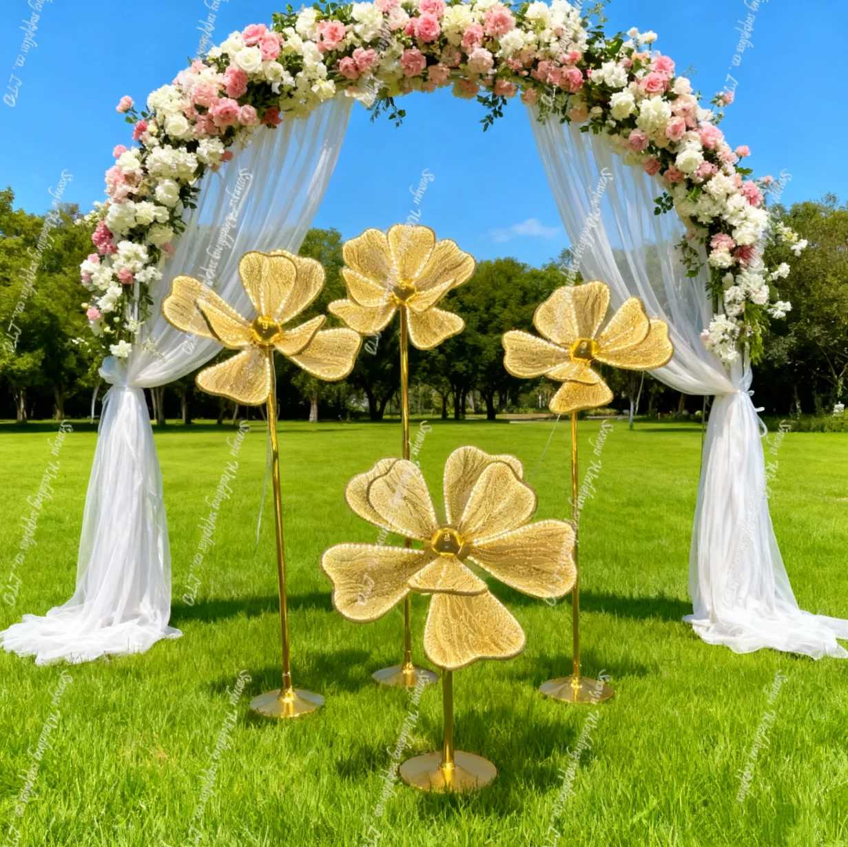 

4 шт./компл. романтическая свадебная светодиодная светящаяся дорожная дорожка, подставка для отеля, свадебный зал, сценическое украшение, световой фон, подставка