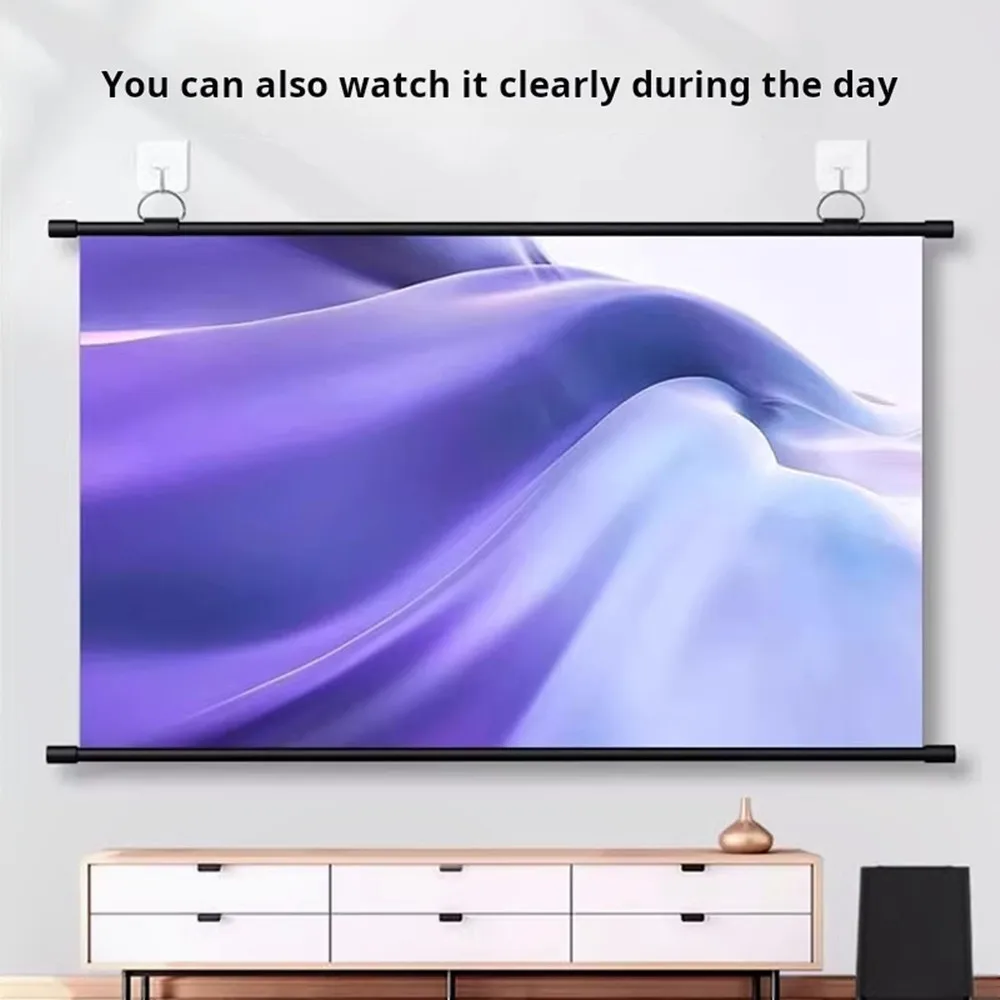 DAHUI HY300 Dedizierte 4K-Filmprojektor-Leinwand, 84-Zoll-HD, faltbar, Spleißen, Anti-Licht-Projektions-Projektor-Leinwand als Geschenk