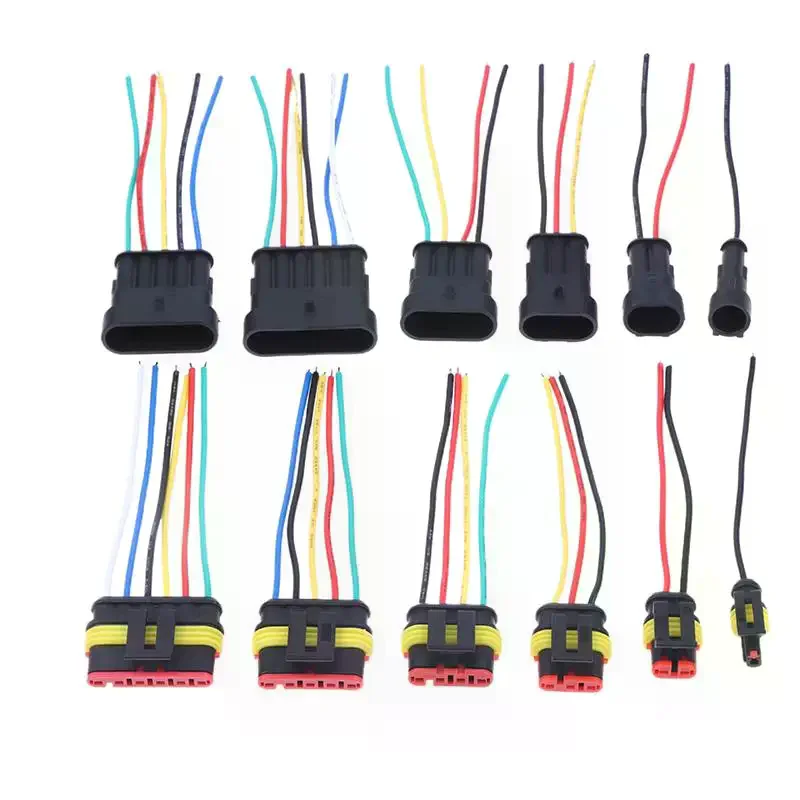 1/2/3/4/5/6ピン電線コネクタ、18AWGオス・メスプラグソケット、車・トラック用クイックディスコネクトワイヤコネクタ