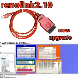 2024  Renolink V2.10 OBD2 Cable for Renault Car Auto Tool ECU T AIr-ba9 ECM UCH Key Programmer Interface Professional