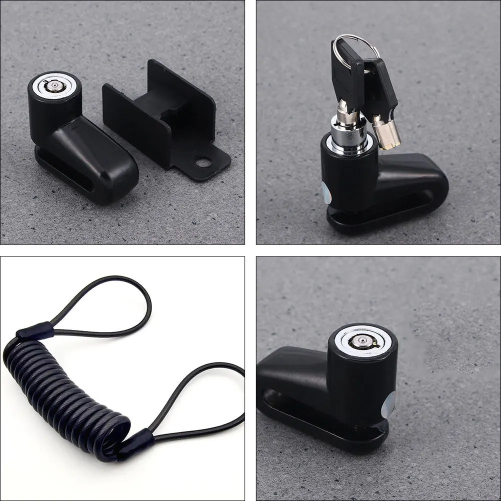 

2pcs Disc Brake Key Lock Durable High Security Anti Theft Motorcycle Bike Electric Scooter Locks Portable Design Long Lasting