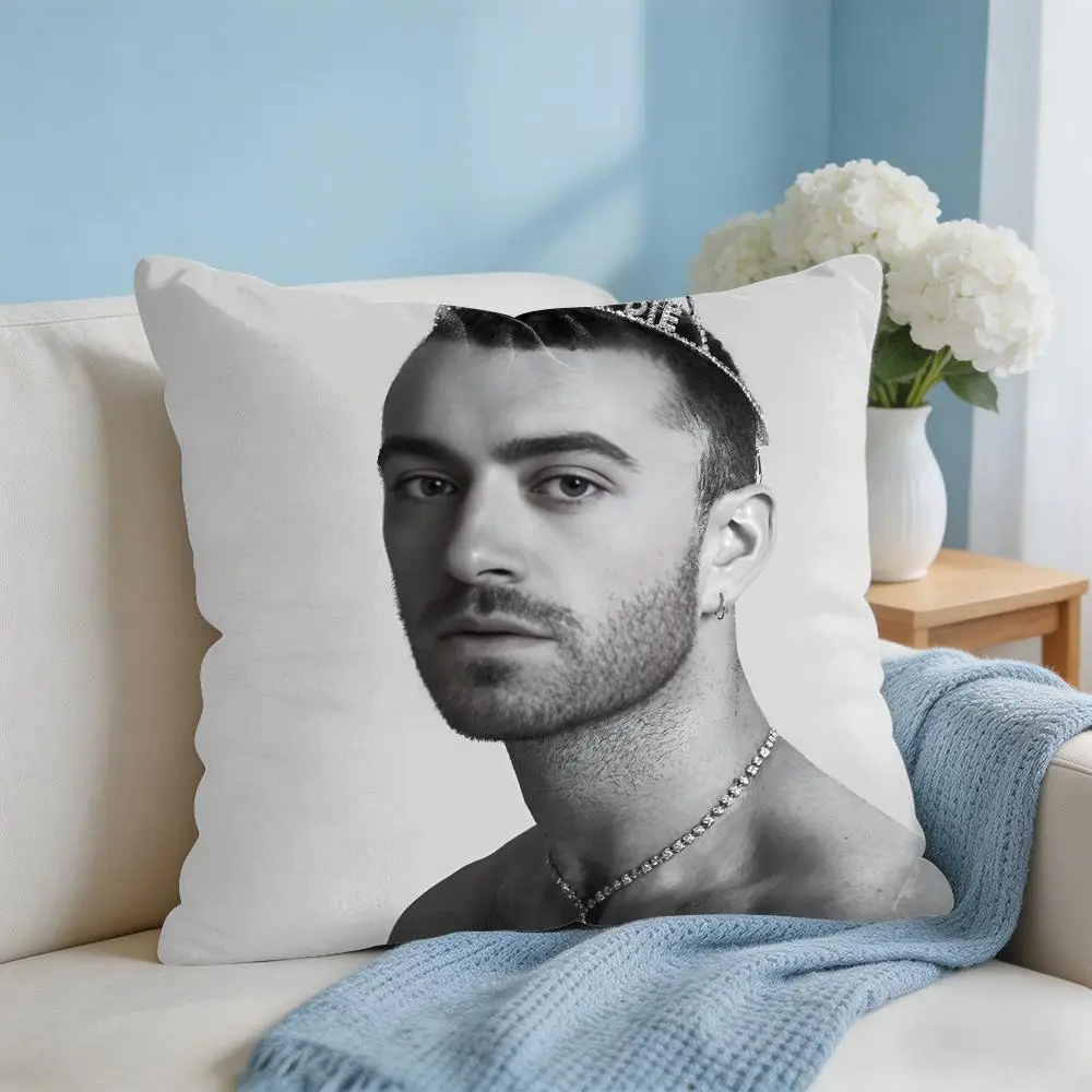 Singer S-Sam Smith Cushion Cover Square Pillow Bedroom Sofa Leisure Comfort Living Room Home Decoration 40X40