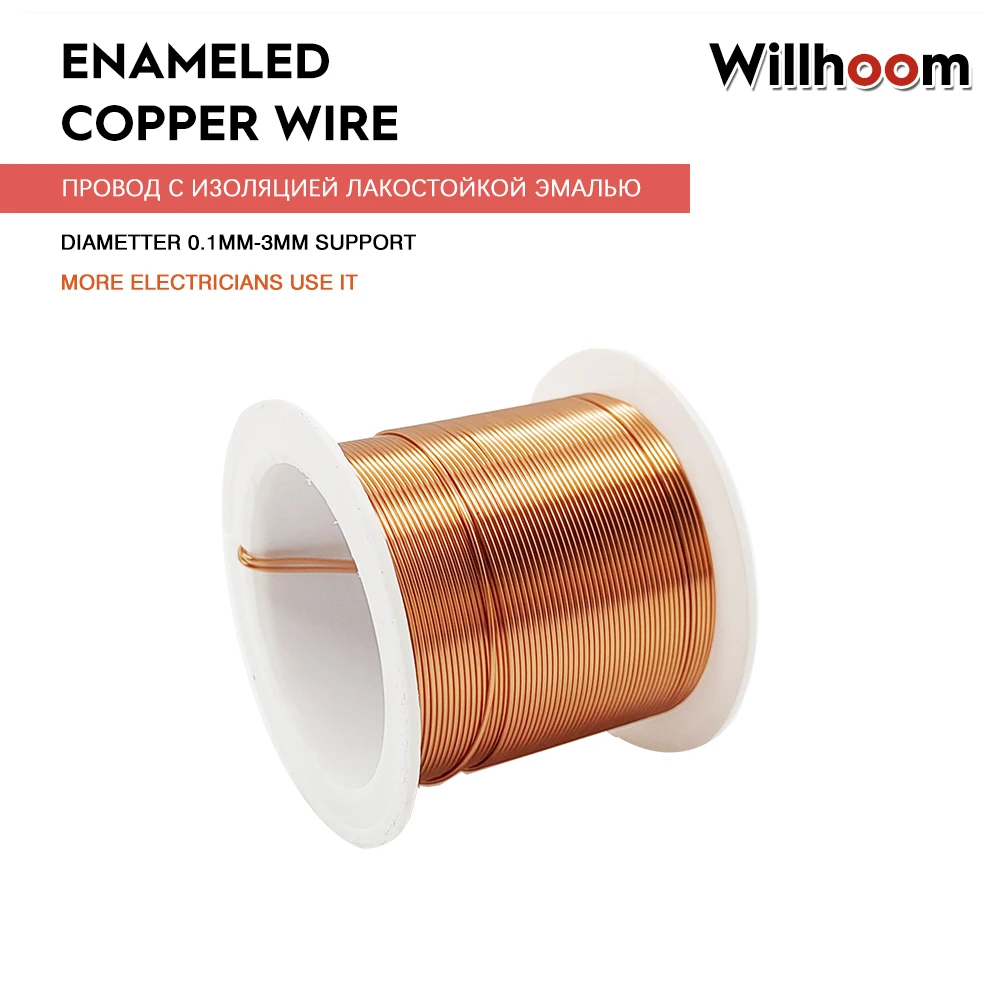 0.1mm 0.2mm 0.3mm 0.4mm 0.5mm 0.6mm 0.7mm 0.8mm 0.9mmCable Copper Wire Magnet Wire Enameled Copper Winding Wire Coil Copper Wire