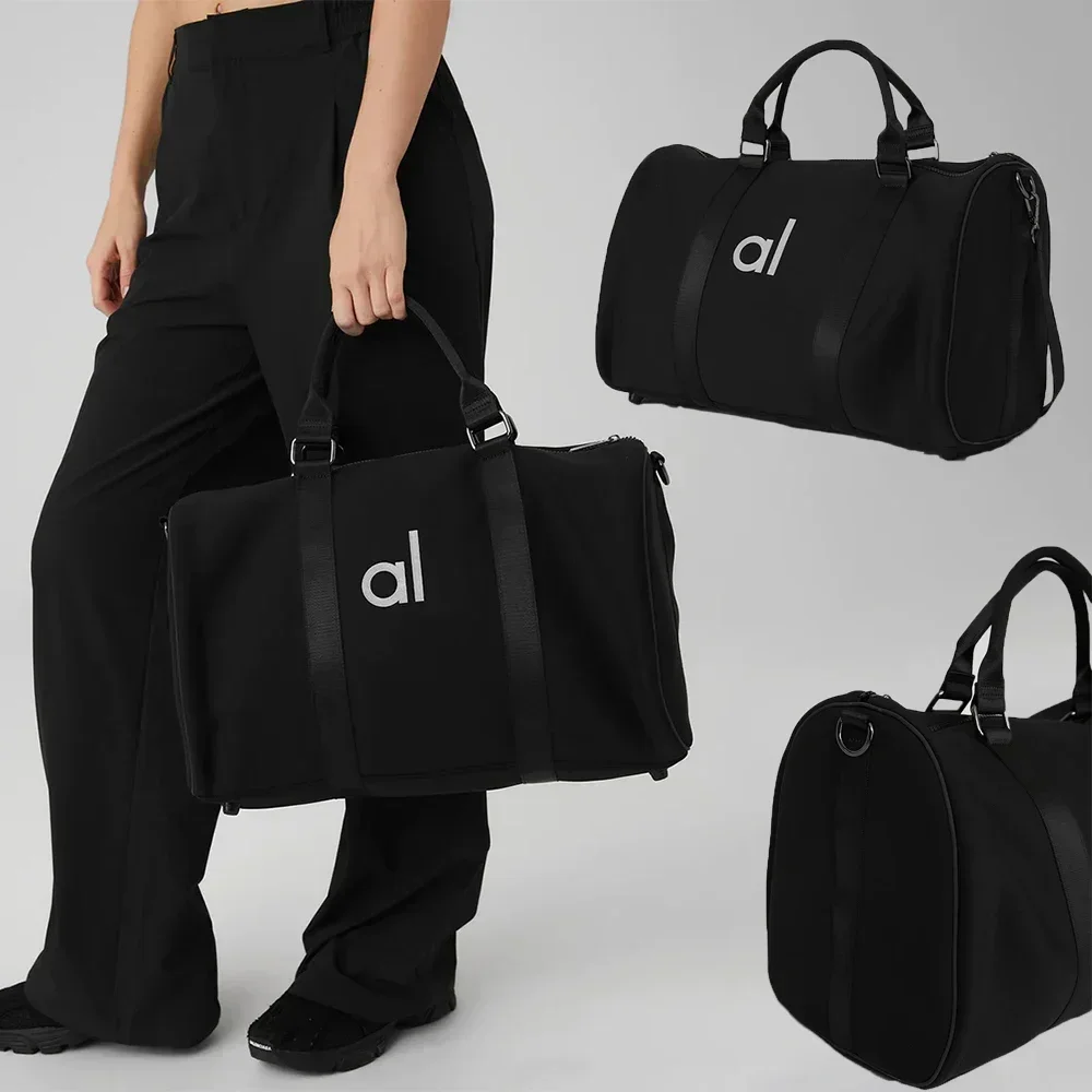 AL Yoga Bags TRAVERSE DUFFLE Bag for Travel Sports Gym Side Zipper Luxurious Neoprene Creative Stone Excursion Bag Weekender Bag