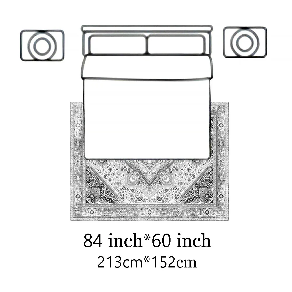 قطعة واحدة من حصيرة المنطقة ذات طابع الهالوين - أشباح لطيفة، قرع، تصميم النجوم والهياكل العظمية، دعم مطاطي مضاد للانزلاق، بو قابل للغسل في الغسالة #6