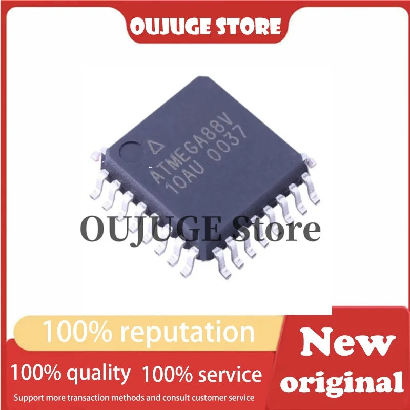 

1PCS/lot New original ATMEGA88V-10AU QFP-32 Commonly used microcontrollers for automobile instrument adjustment