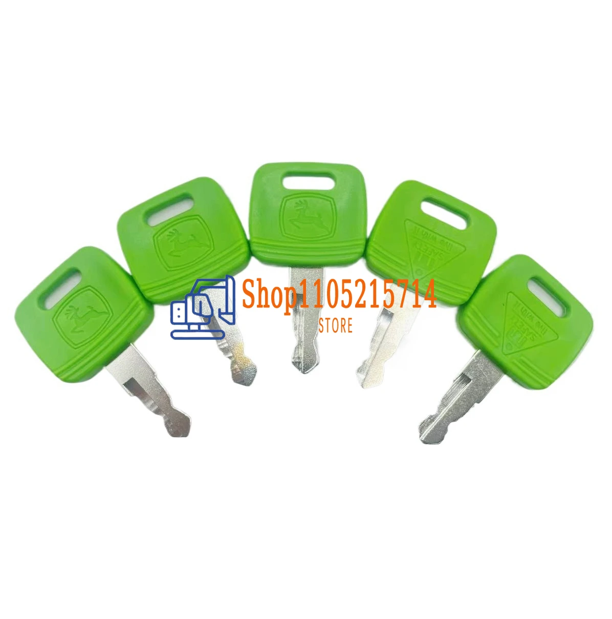 

2/5 шт. зеленый ключ зажигания сельскохозяйственного трактора RE183935 RE43492 RE71557