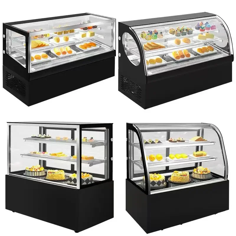 Premium Vertical Cake Display Cabinet Commercial Counter Bakery Refrigeration Display Cabinet