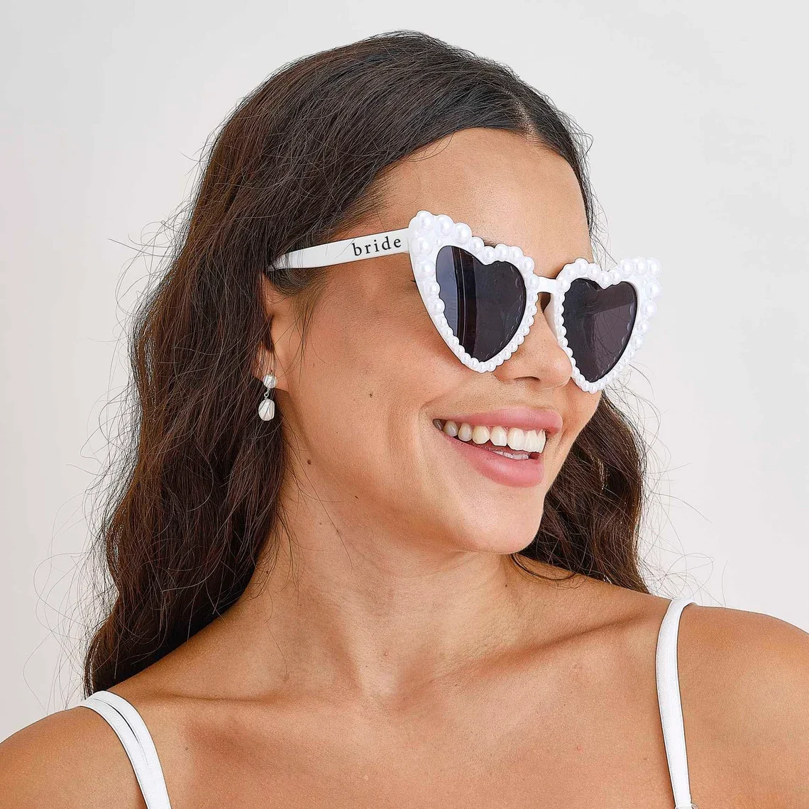 6 Paires Lunettes De Soleil Cœur Blanc - Style Vintage Rétro - Matériau PC Léger - Pour Fête, Voyage, Déguisement - Cadeau Saint-Valentin, Noël