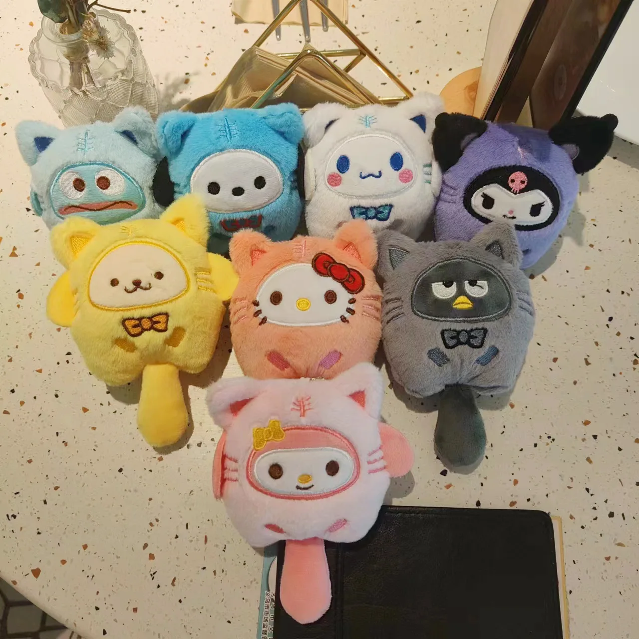 漫画の動物ぬいぐるみキーホルダーかわいい小森バックパック人形ぶら下げ装飾プルおもちゃ人形充填動物ぬいぐるみ