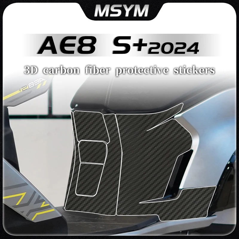 

Motorcycle Stickers 3D Carbon fiber body protection sticker fuel tank sticker film accessories For ZEEHO AE8S+ Ae8s+ ae8s+ 2024