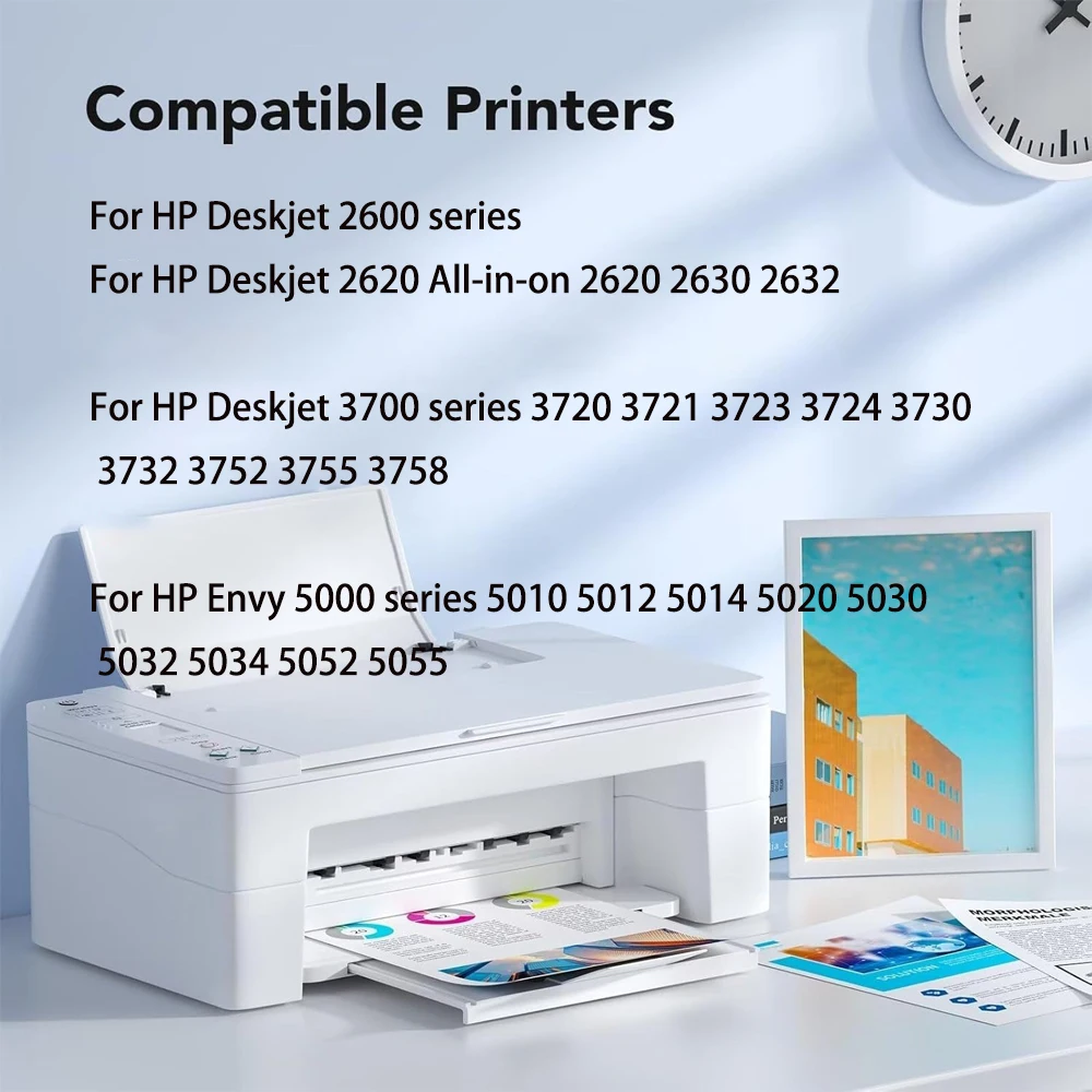 Refillable 304XL Ink Cartridge for HP Deskjet 2620 3700 3720 3752 3762 3760 5000 5010 5020 5030 Envy 2620 3762 3760 5000 5010