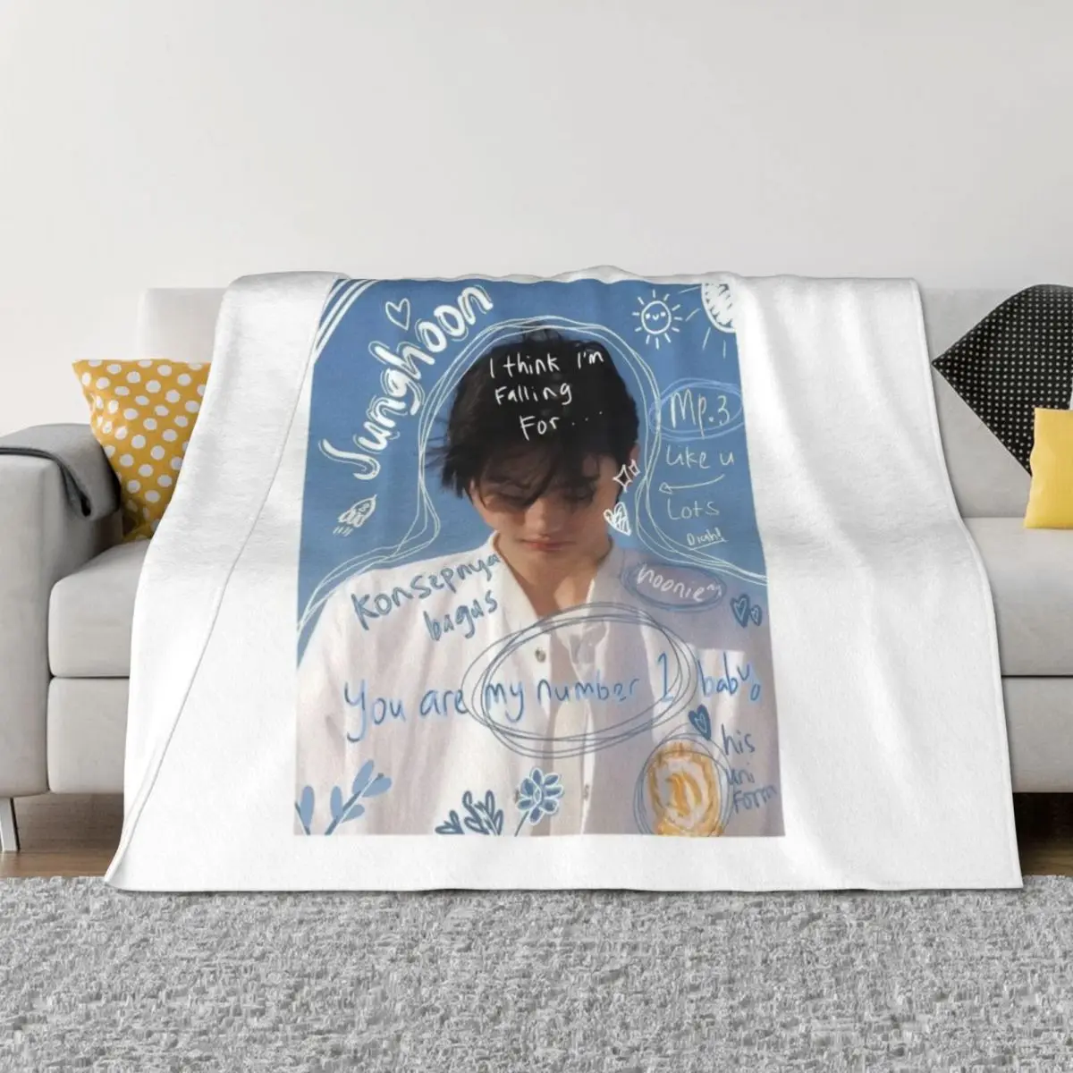 

sunghoon Throw Blanket Soft Big christmas decoration Soft Plush Plaid Hair Blankets