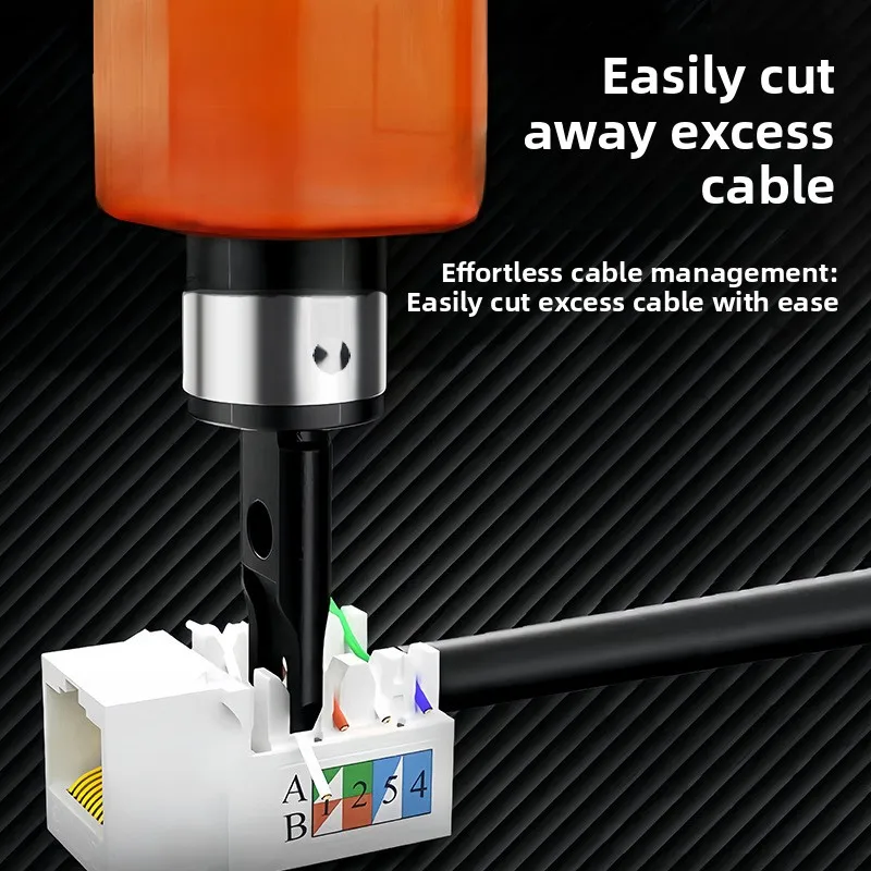 Multifunction Network Cable Impact Terminal Tool for RJ45 Ethernet & Telephone Keystone Jack Patch Panel Wiring