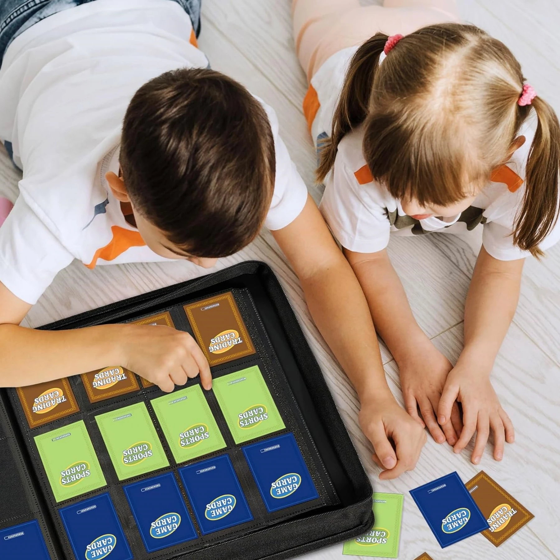 Premium Zip Card Binder 12 Pocket, 480 Pockets Trading Card Binder, PU Zipper Card Collection Album