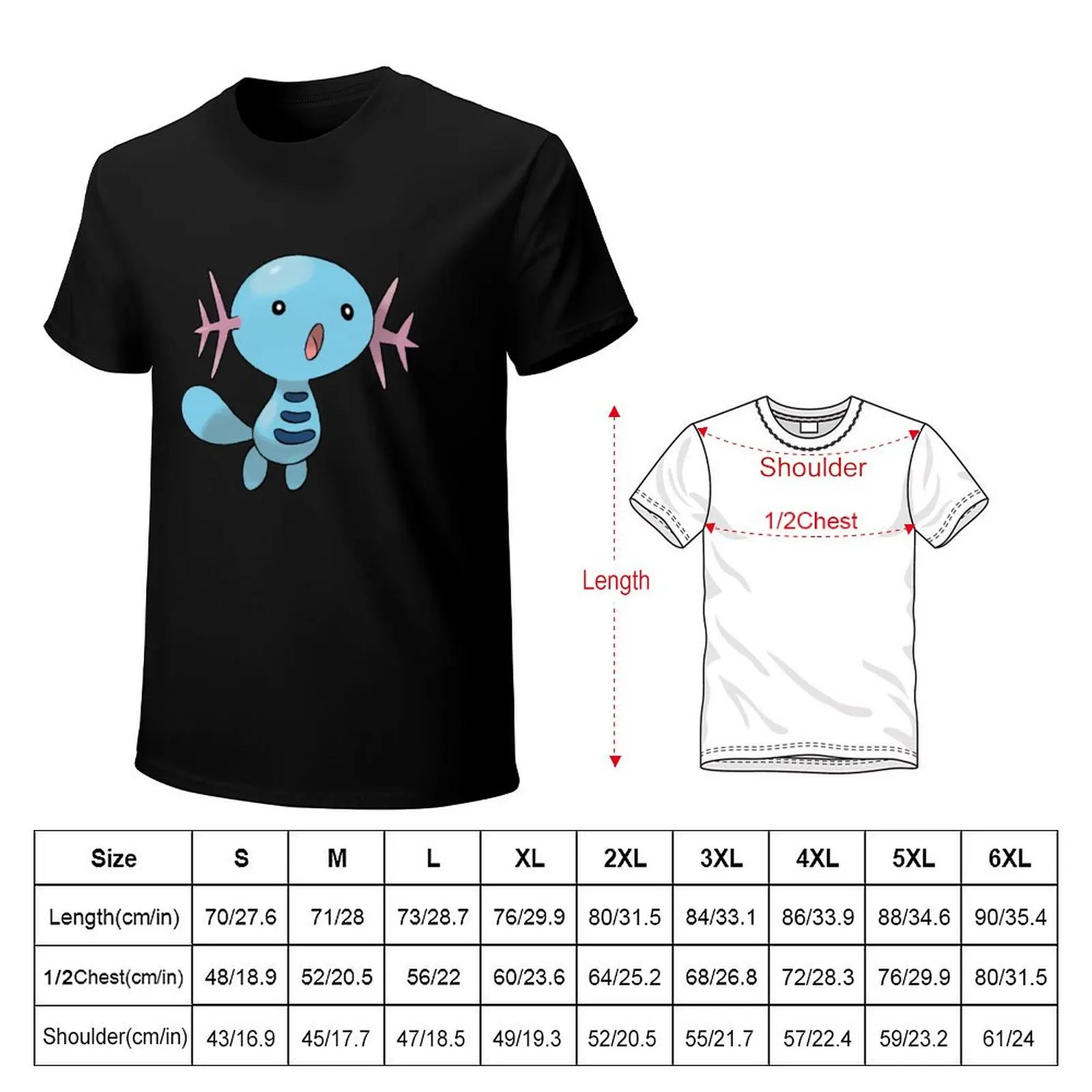 wooper whopper T-Shirt vintage anime shirt oversized mens shirts graphic tee