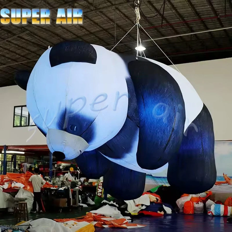 Reklama zewnętrzna dmuchany zwierzak z kreskówki ogromny dmuchany koń latający skaczący na aktywności cyrkowe