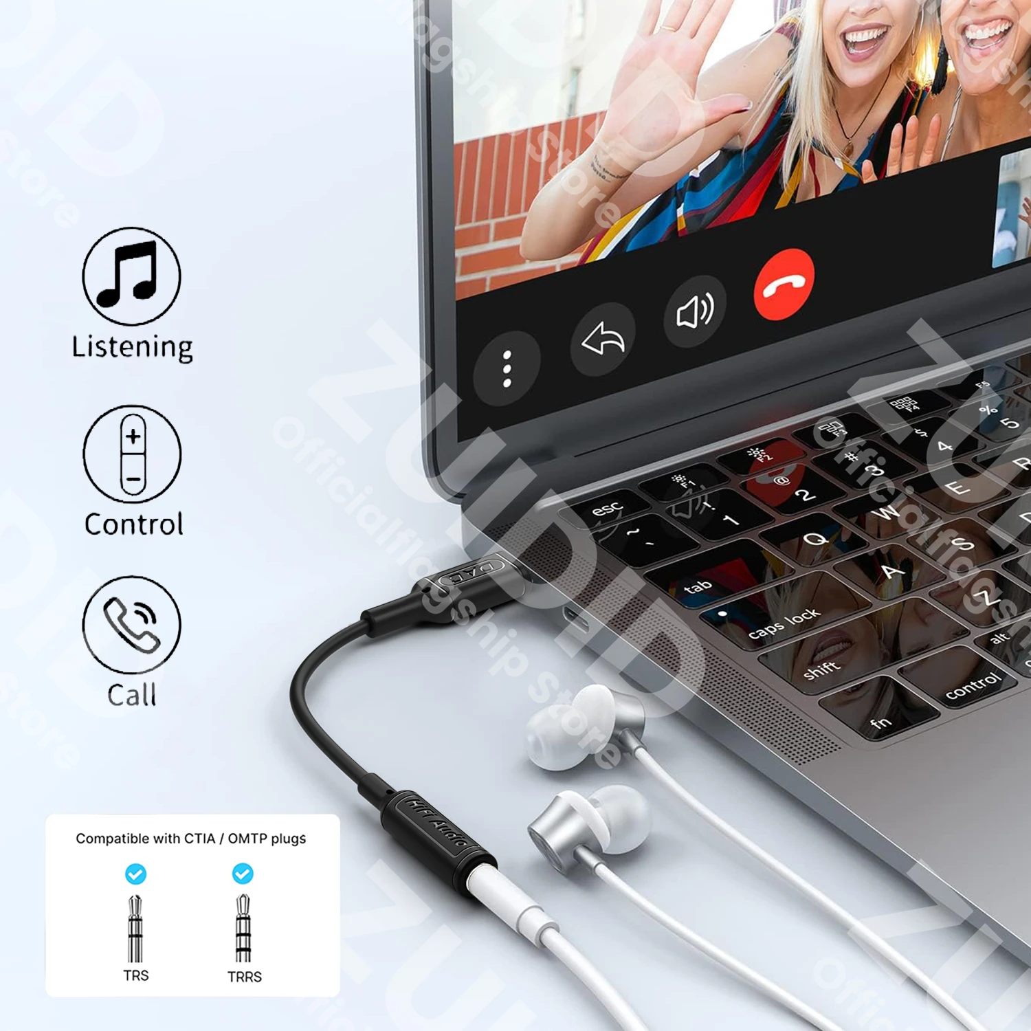 USB Type C to 3.5mm DAC HiFi Earphone Adapter 3.5 Jack Headphones AUX Audio Adapter Cable For iPad Pro Samsung Huawei Xiaomi