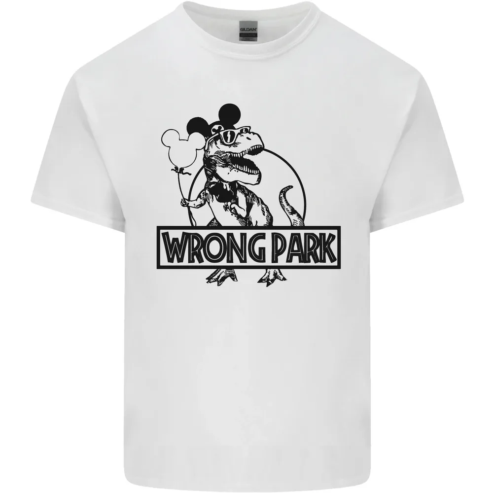 Wrong Park Funny T-Rex Dinosaur Jurrasic T-shirt Y2K tops Unisex Summer Short Sleeve