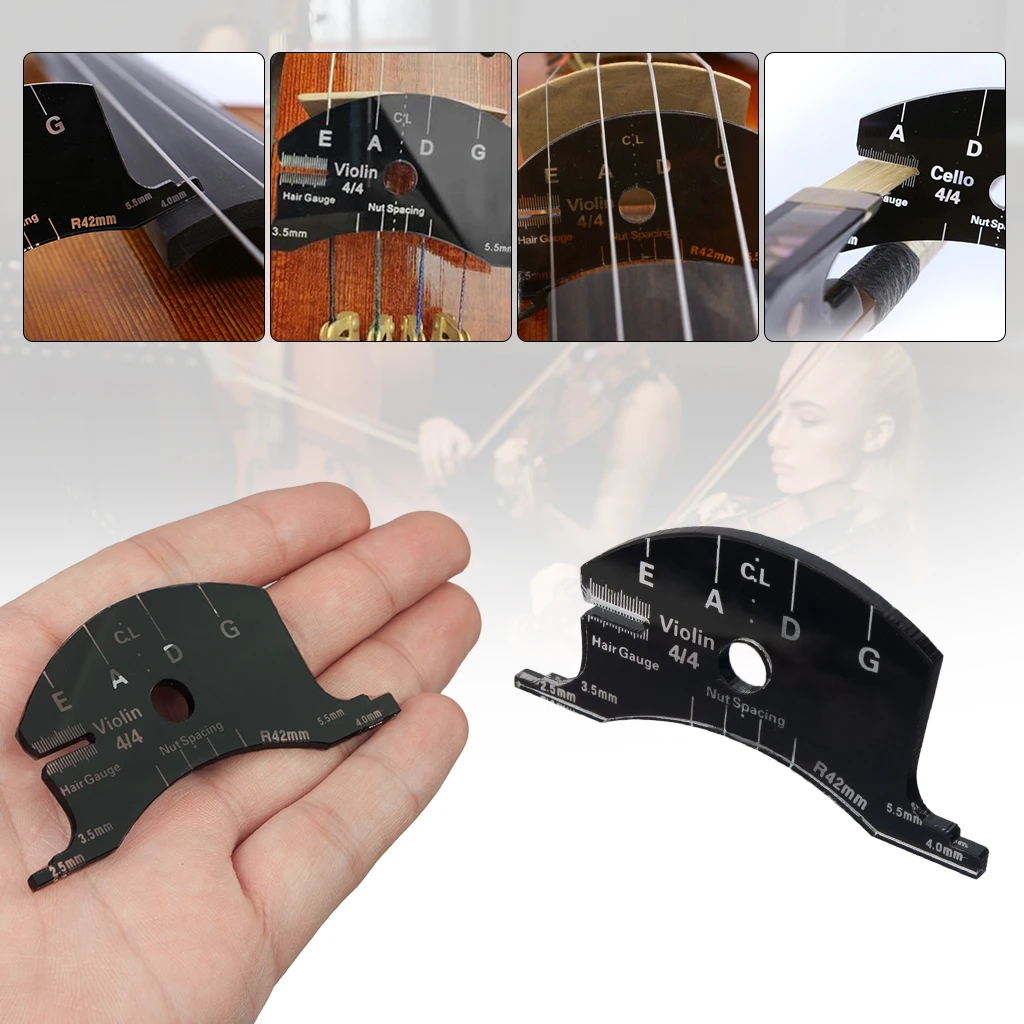 Violin Bridges Multifunctional Mold Template For 4/4 Size   Repair Reference Tool Fingerboard Scraper Making Tools