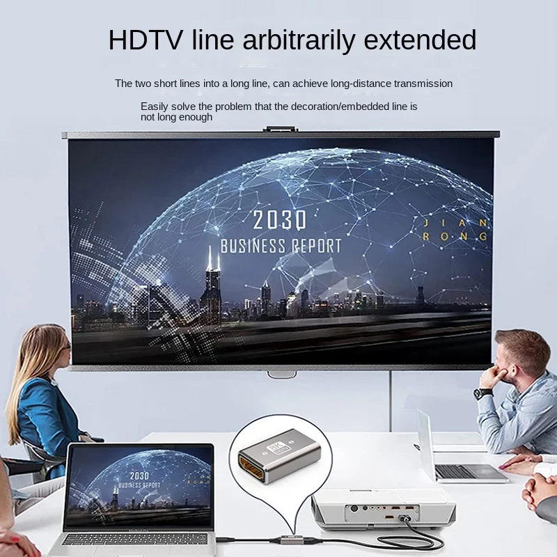 8K HD 2.1 Female to Female Adapter Extender for PS4 PS3 Gaming Monitor Low Latency 4K 120Hz HDR Support TV PC Laptop