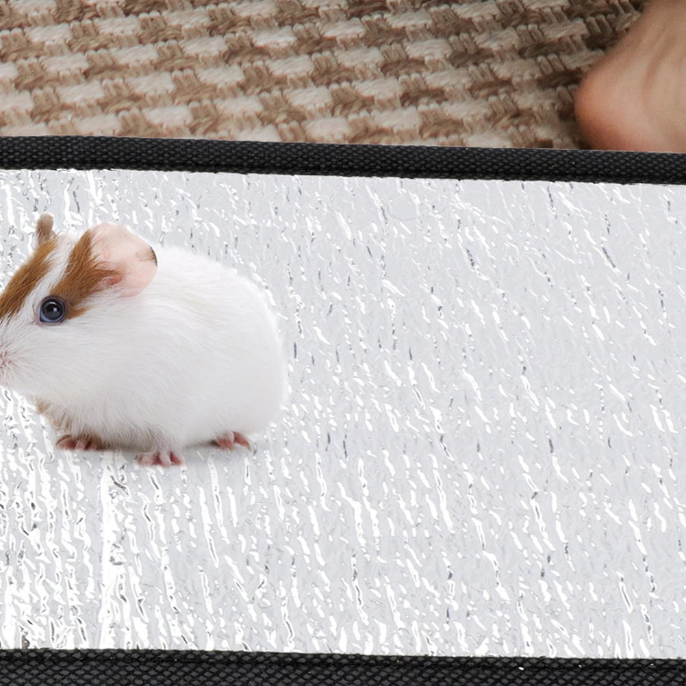 

Reptile Heating Pad Reflective Film Warm Environment For Small Animals Easy Clean Aluminum Surface Terrarium Heater Mat For