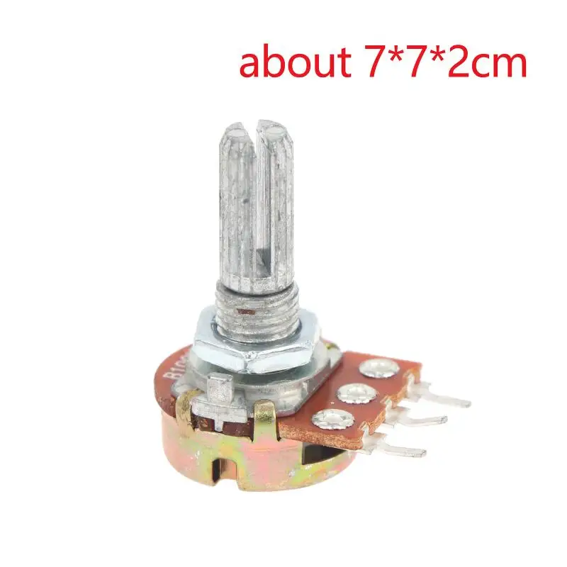 Einstellbares WH148 Einzelpotentiometer 10 Stück B-Typ 1K-500K 15/20MM Schaft für die Reparatur von elektronischen Geräten im Haushalt – Detail 9