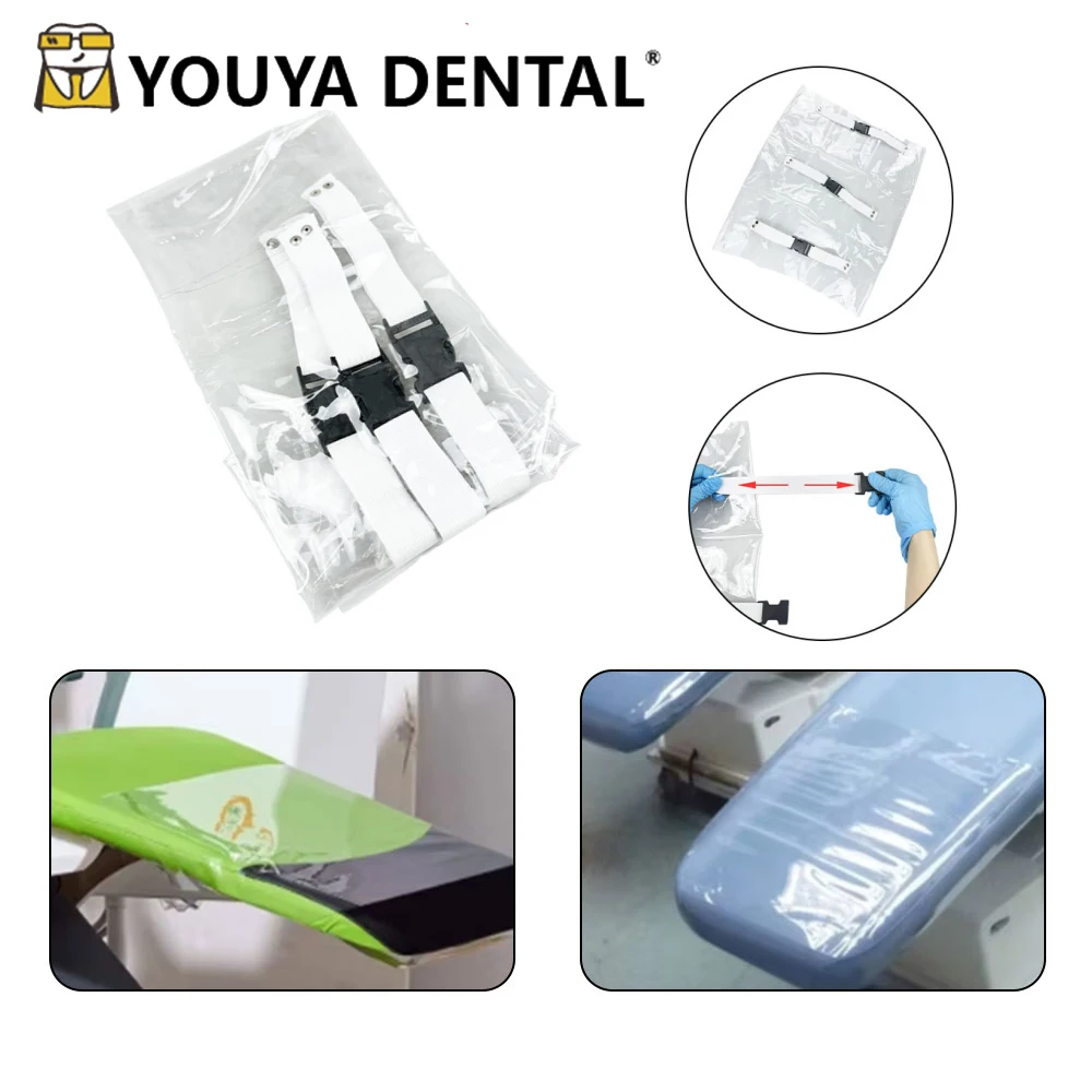 

Подушка для стоматологического кресла, подушка для ног, блок для стоматологического сиденья, пылезащитный и водонепроницаемый пластиковый защитный чехол с резинкой для поставки клиники