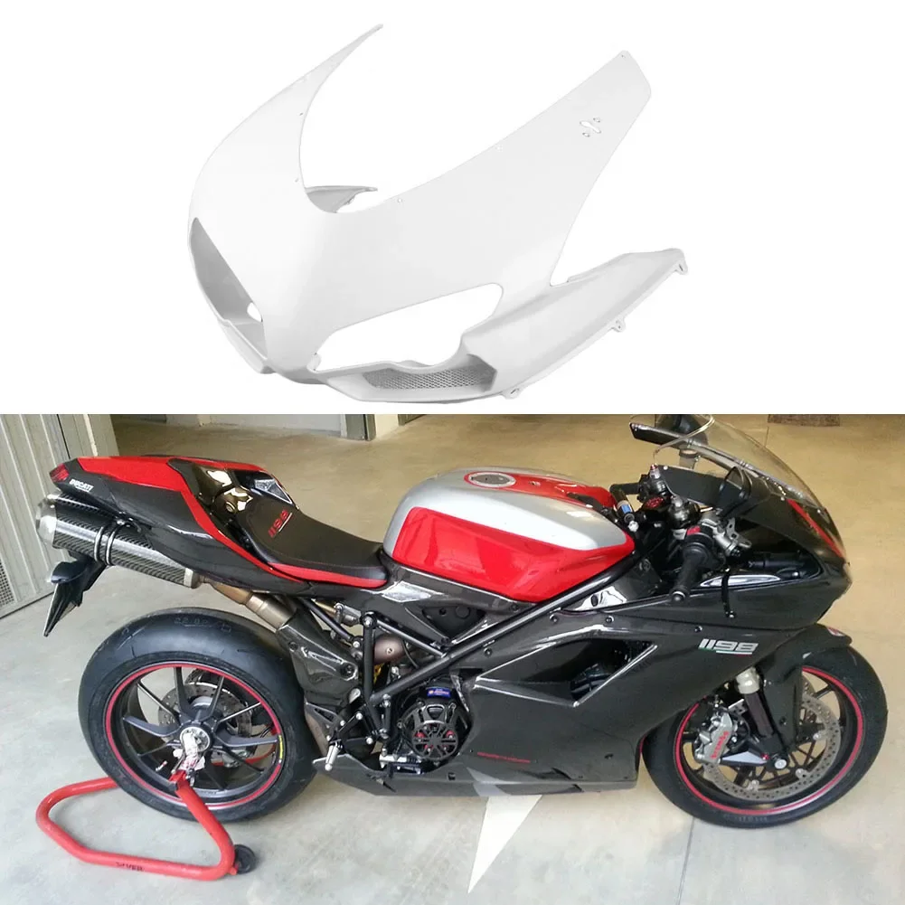 

New Motorcycle Injection Moulding Unpainted Upper Front Cowl Nose Fairing For Ducati 848 1098 1198 2007-2010