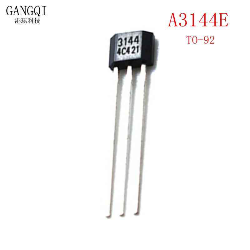 10pcs/lot A3144E A3144 3144 TO-92 A3144EUA-T OH3144 Y3144 Hall Effect Sensor new original