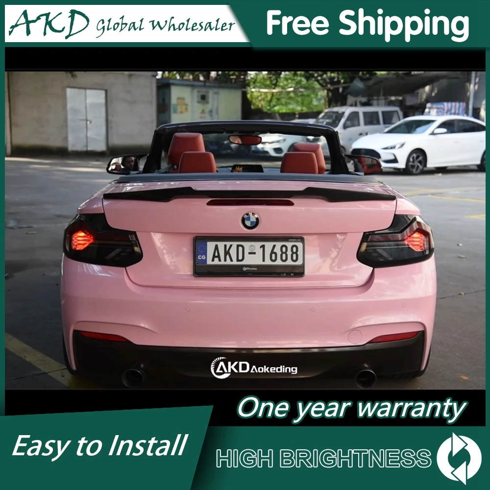 

Tail Lamp Car For BMW F22 2014-2022 F23 Convertible Led Fog Lights DRL Hella Tuning Light Car Accessories F44 F45 F46 Real Light