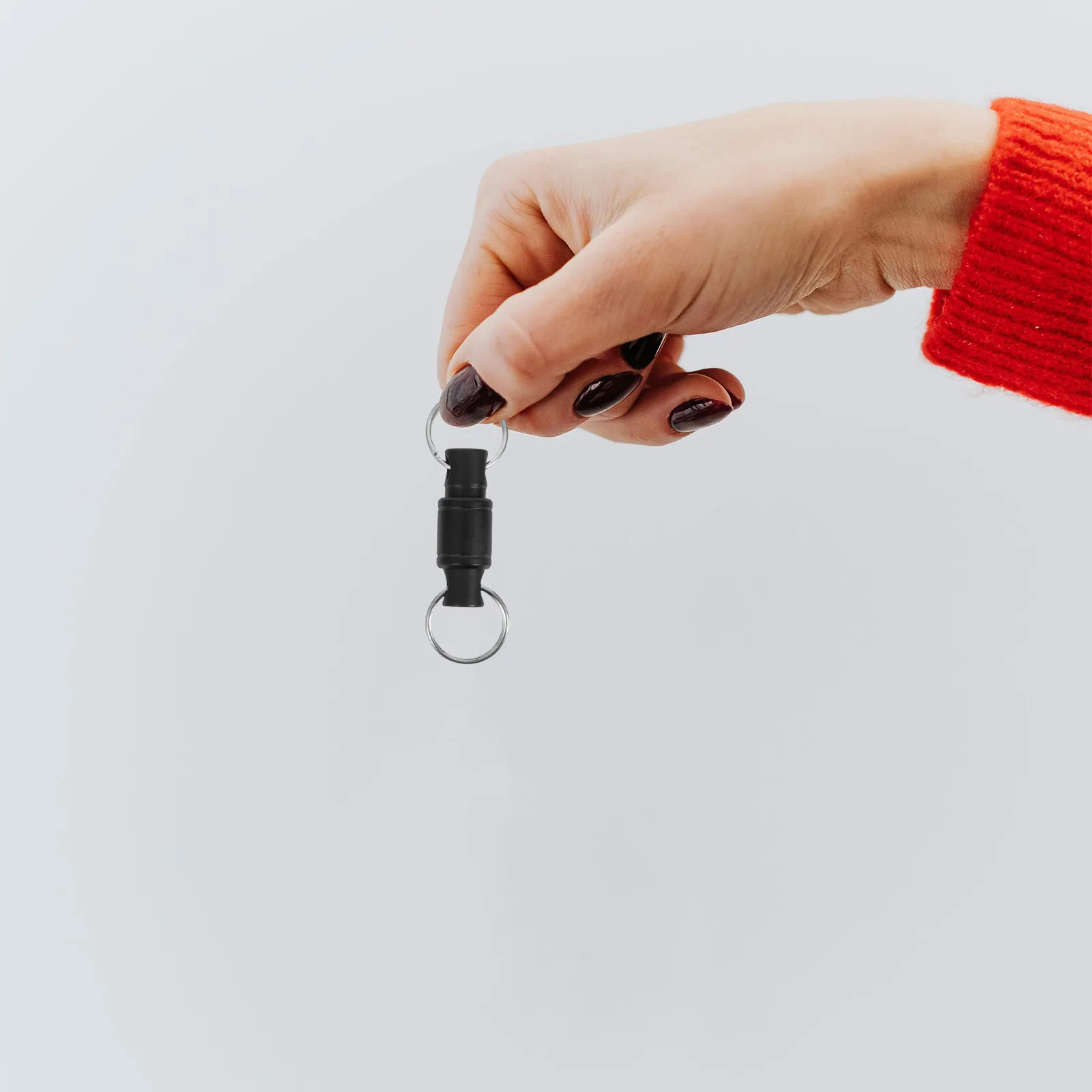 Titanium Alloy Quick Release Keychain - Dual Detachable Swivel Key Ring for Flashlight DIY Crafts Safety Car Keychain Bag Purse