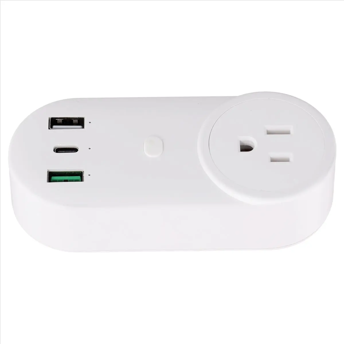 HDL Smart Socket WiFi Plug 16A 2-Hole USB+Type-C Outlets 65W Remote Control Compatible Alexa US Plug