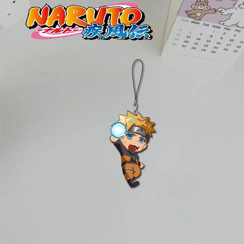 NARUTO Anime Uchiha Sasuke Uzumaki Naruto Haruno Sakura Phone Lanyard Cartoon Uchiha Itachi Hatake Kakashi Cute Bag Pendant