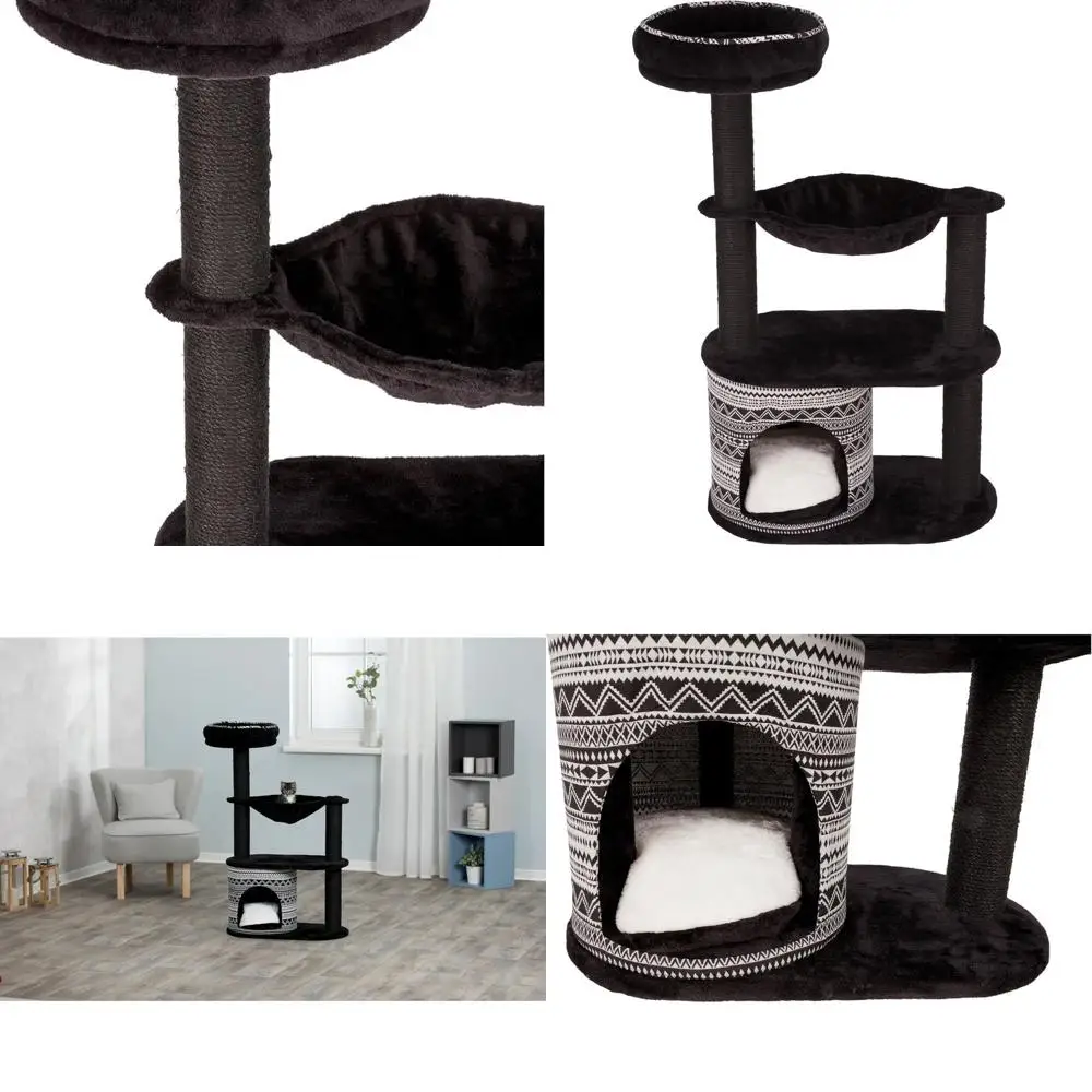 

Giada Tri-Level Cat Tower with Scratching Post, Removable Cushion, Hammock, and Top Bed, 28.66 LBS