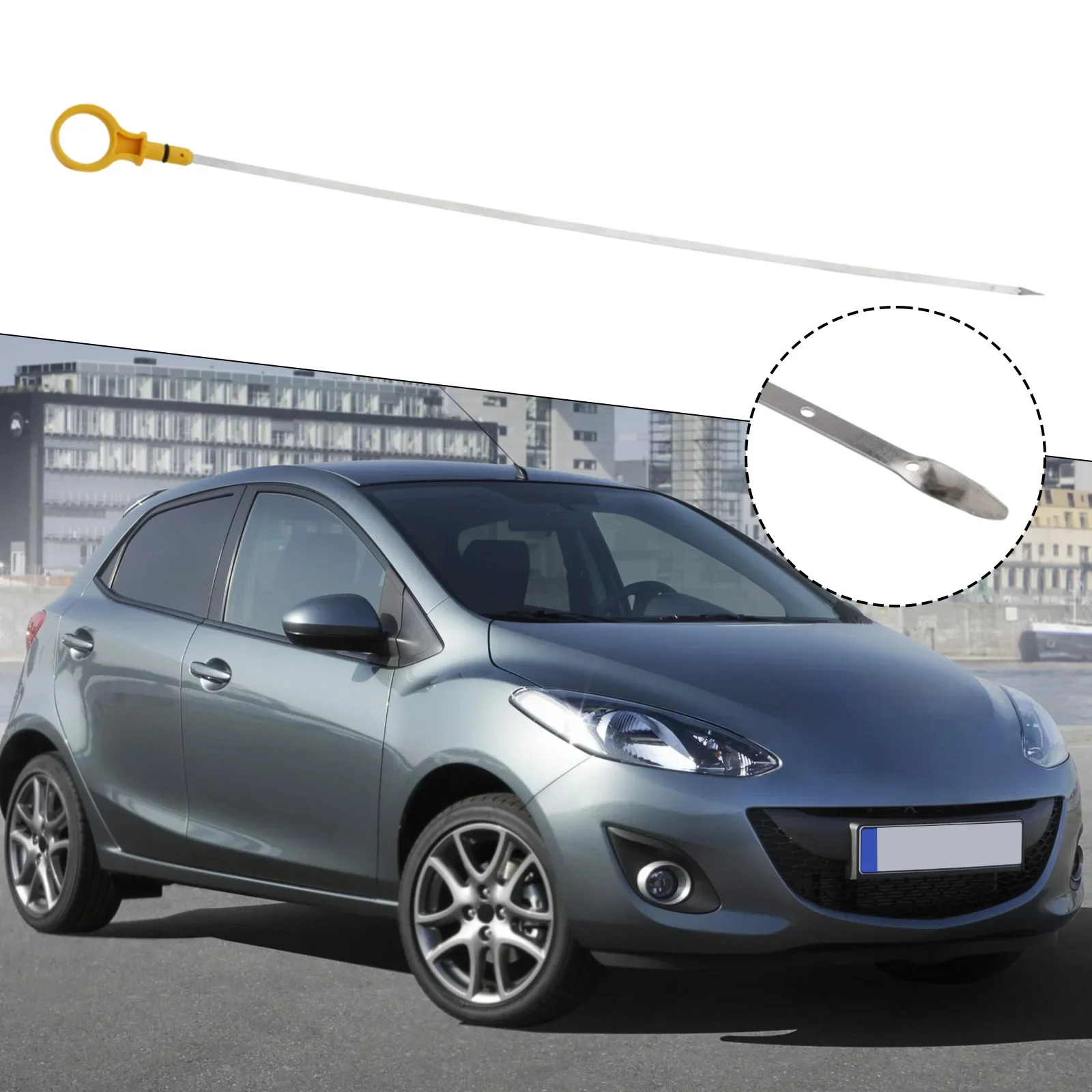 

Щуп для измерения уровня моторного масла для Mazda 2 2007 2012 1 3 1 5 для Mazda3 2004 2012 BK BL Точный уровень масла длительный дизайн