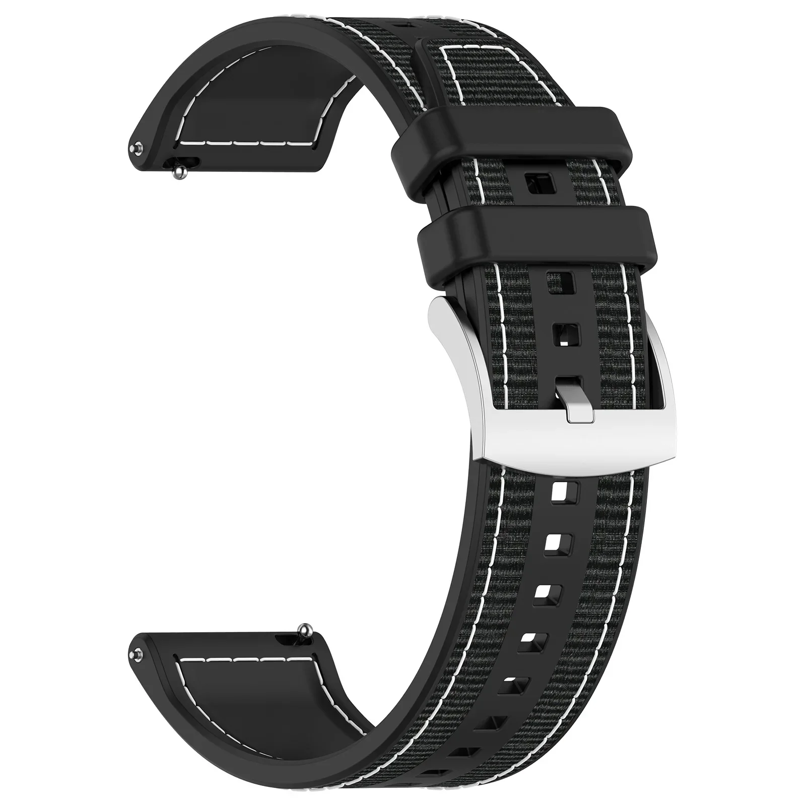 Offizielles Armband für Huawei Watch GT 5 4 46 mm Uhr 4 5 Pro GT 3 2 Pro 46 mm 22 mm Nylon-Sport-Verbund-Silikonarmband – Detail 6