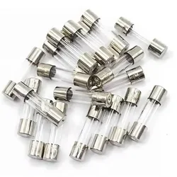 50/40/30/20/10pcs Motorcycle Glass Fuse Holder Box 6x30 12V 20A Double Solder Protection for Moped Scooter ATV Go Kart Motorbike