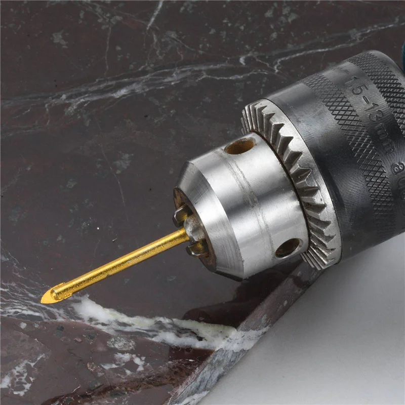 

N10R-12Pcs Glass Drill Bits Set Tile Drilling Set 3/4/5/6/8/10Mm With 1/4Inch Hex Shank For Porcelain Marble Mirror