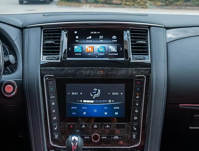 Dual Screen Carplay for Patrol Y62 Navigation Touch Screen Built-in DSP Auto Stereo Multimedia Radio Player Head Unit