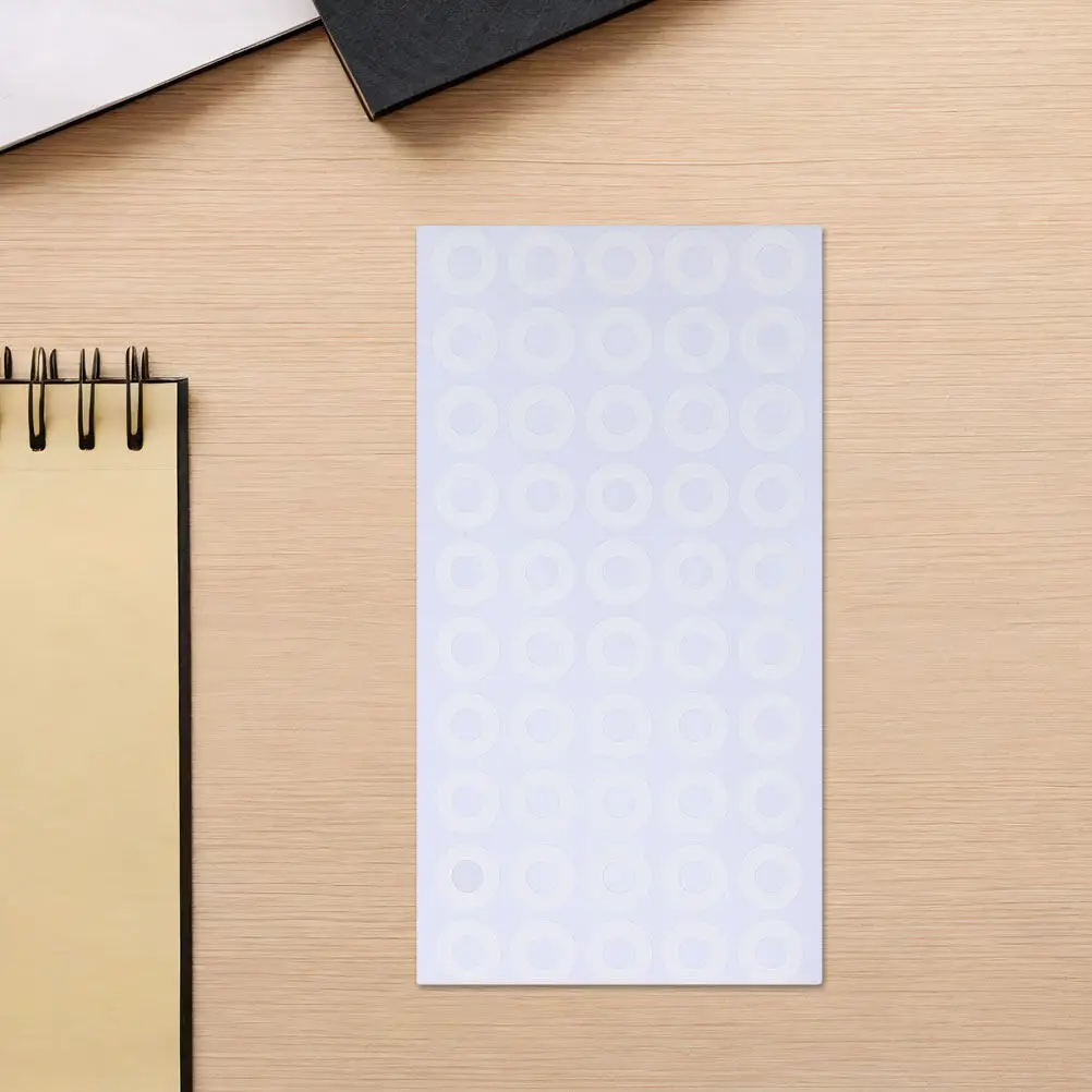 50Sheets Hole Reinforcement Stickers PVC Self Adhesive Paper Hole Protectors for Loose Leaf Notebook Binder School Office Home
