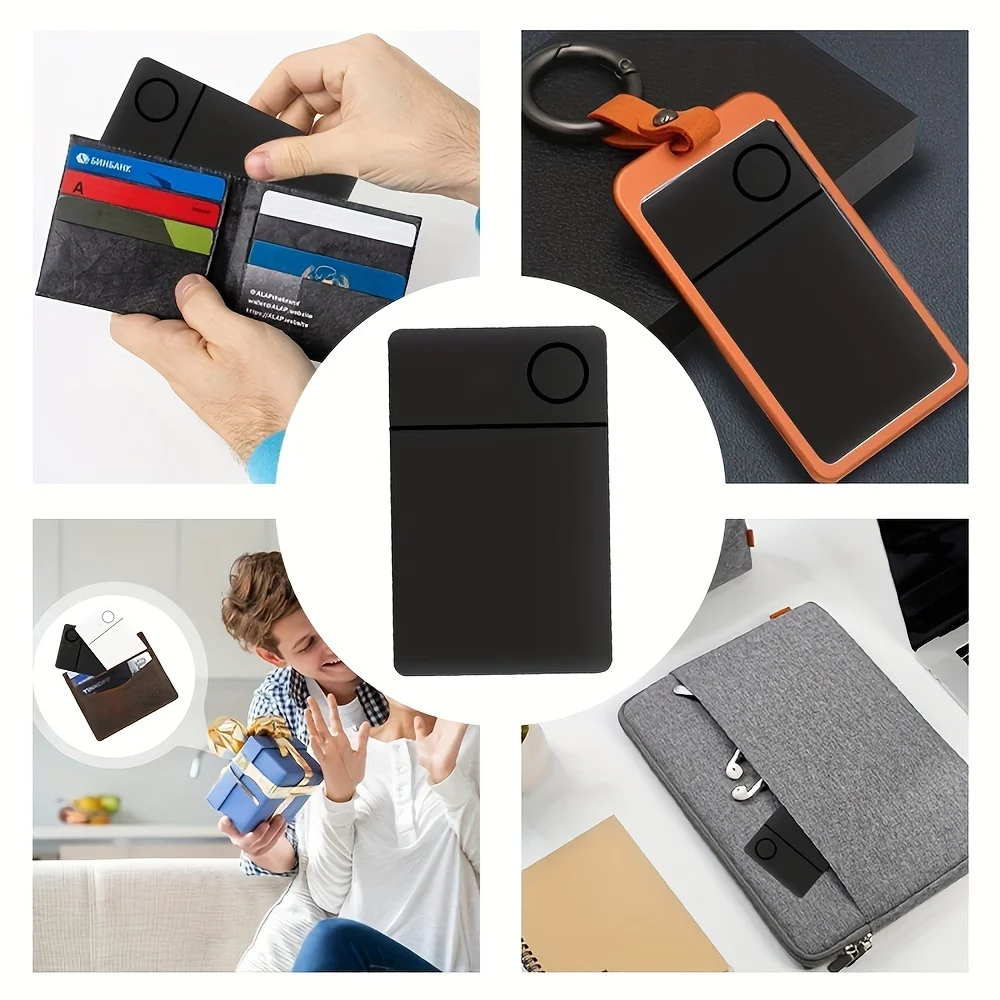 2024 NEW Wireless GPS Locator Card Finder - Long-Lasting Rechargeable Smart Tag for Wallets, Effortless Wireless Charging