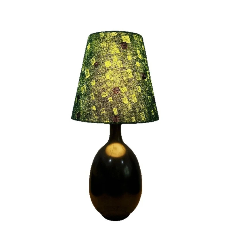 

Flower bedroom bedside lamp French antique fabric atmosphere decorative lamp