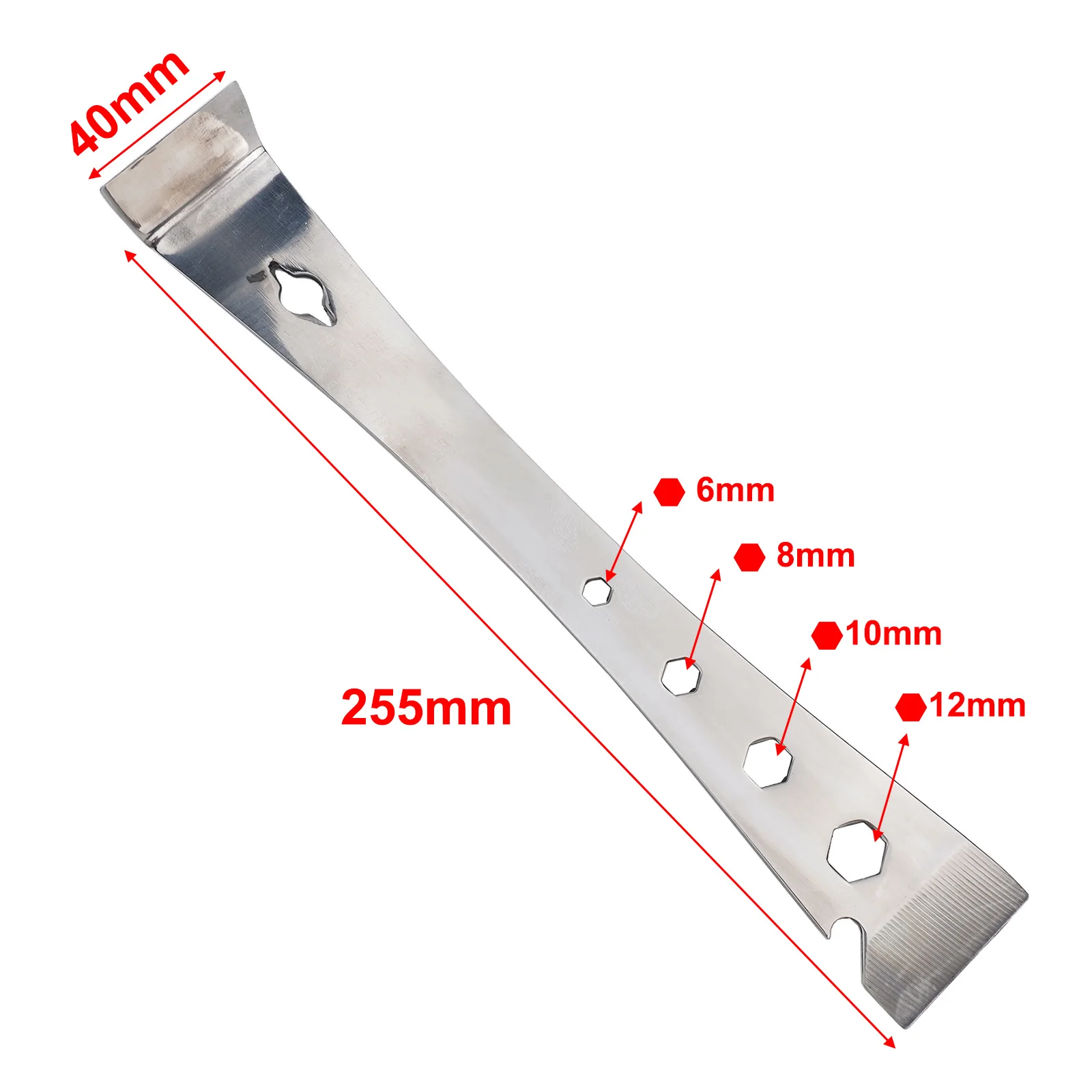 

Crowbars Pry Bar Scraper Inch Manual Tool Metric Sliver Stainless Steels Automobile Modification Cleaning Surfaces