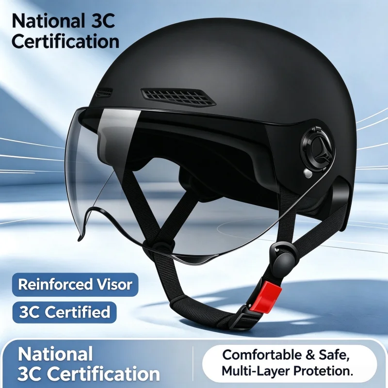 Aliexpress Men's Retro Motorcycle Helmet Cruiser Scooter Vintage Half Helmet Ultralight Bike Helmet for City Commuting and Riding - Aliexpress Deal